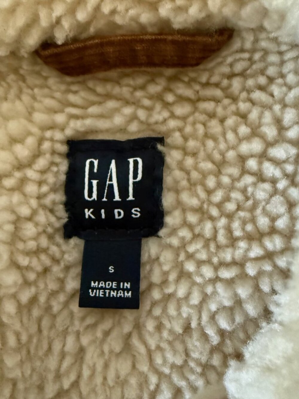 Gap Kids Sherpa Lined Corduroy Jacket Size Small - Picture 3 of 9